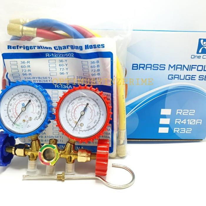 Manifold Double/ Dobel / Complete Set R22 + Selang