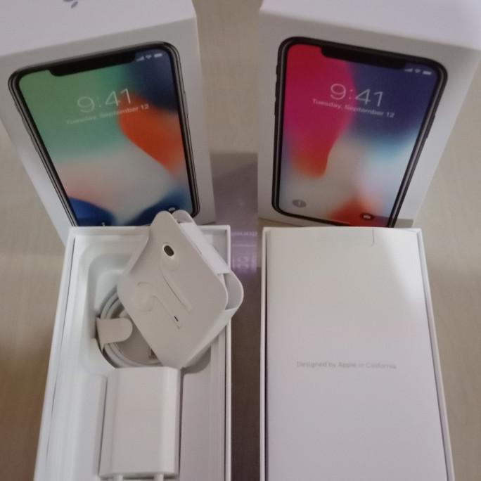 PROMO DUS BOX IPHONE X FULLSET IBOX KAKI 2.FREE REQ IMEI
