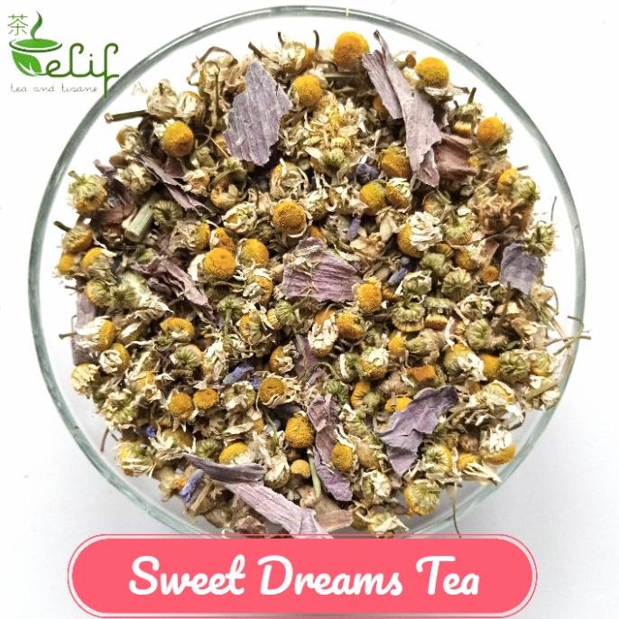 

Sweet Dreams Tea : Chamomile, Blue Lotus, Lavender, Damiana, Mughwort
