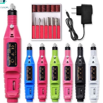 SediaW2i2H Bor Mini / Alat Ukir Grafir / Gerinda Listrik Mini / Pen Ukir / Pedicure Manicure Machine