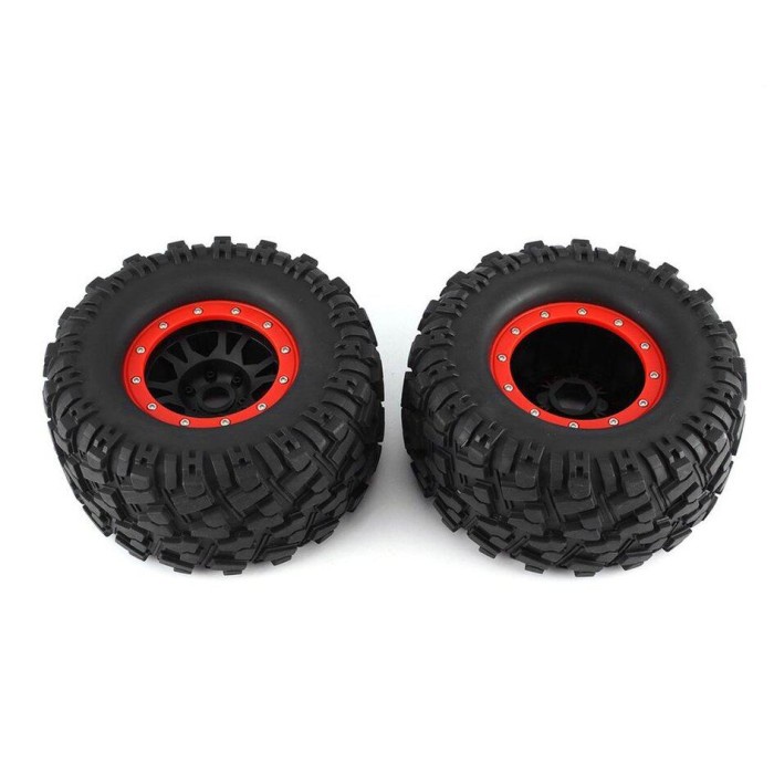 HOT SALE!!! 2 BUAH BAN PELEK RODA UNTUK TRUK MONSTER TRUGGY 1 8 SUKU CADANG RC HEX TERLARIS