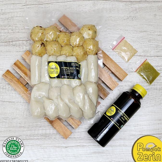

Pempek Kecil Paket Frozen 30 Pcs + Cuko 250mL - PEMPEK ZERIN