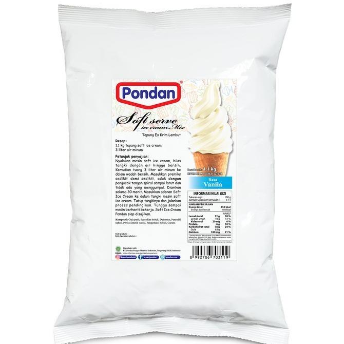 

Kualitas terbaik] PONDAN Bubuk Tepung Soft Ice Cream Es Krim 1.1 Kg