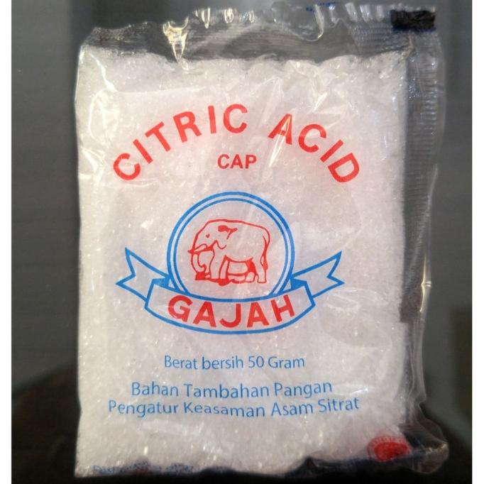 

populer] Citrun Cap Gajah / CItric ACid Cap Gajah - 50 GRAM