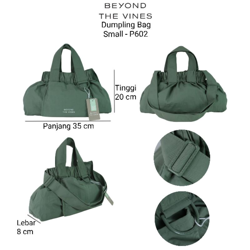 Beyond the Vines Ecobag Dumpling Bag size small medium XL