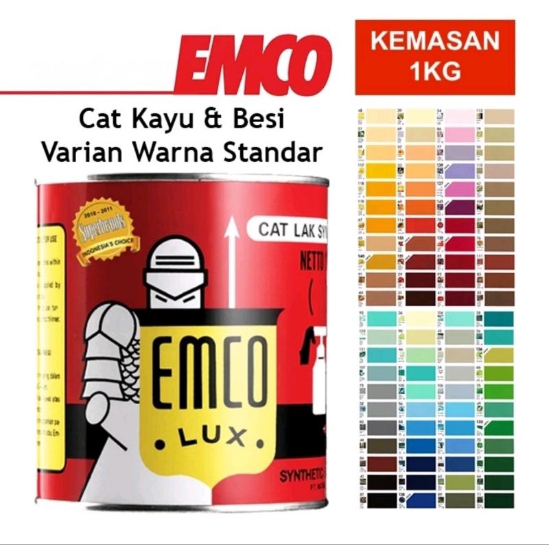 

EMCO LUX Cat kayu dan besi warna BINTANG 1KG & 0.5KG