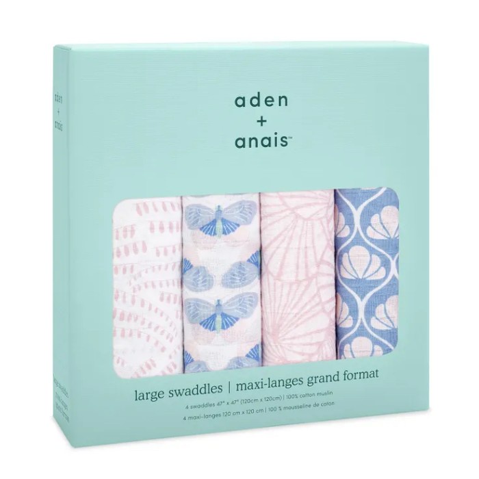 aden+anais muslin cotton swaddle deco