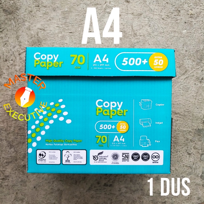 

Copy Paper HVS A4 70 gsm 210 x 297 mm / 1dus BRG BARU