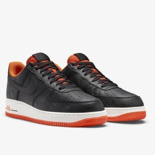 Produk Unggulan] Nike Air Force 1 Halloween Black Starfish Original