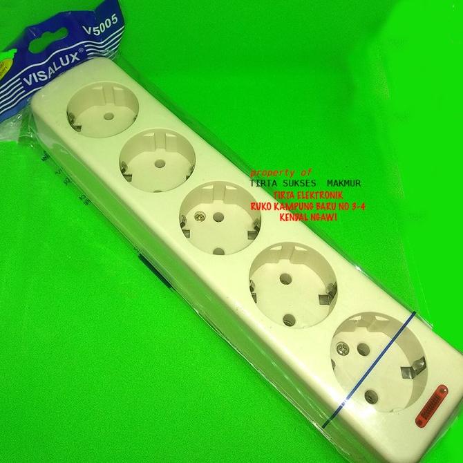 ] STOP KONTAK ARDE PLUS INDIKATOR LUBANG 5 TERMINAL KUNINGAN VISALUX