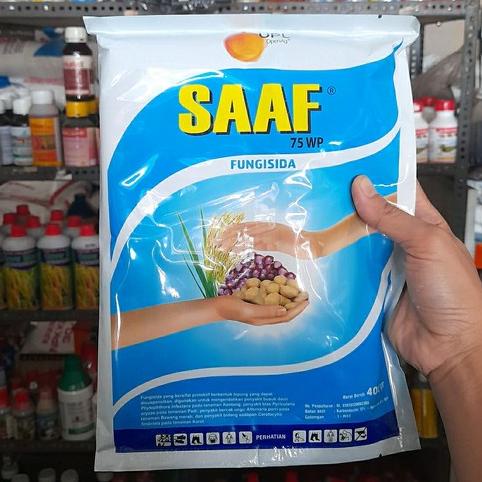 Fungisida Saaf 75 WP 400gr Karbendazim Mankozeb Pencegah Patah Leher