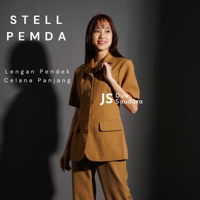 setelan pemda wanita / stelan celana pemda / baju pemda / baju pns