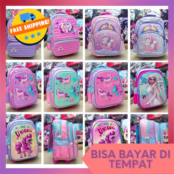 Tas Troli Anak Perempuan Paud  Ts Sekolah Anak Perempuan Lucu Ts Trolly Anak-Anak Tk Karakter Smiggl