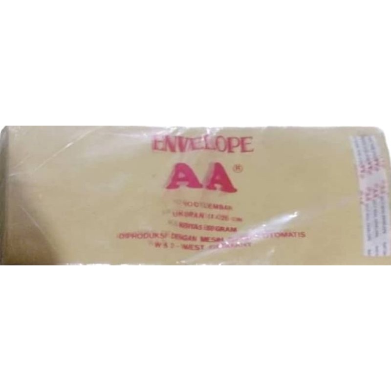 

Amplop Coklat Kabinet AA with seal ( pack )