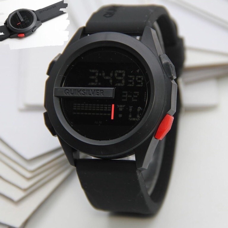 Diskon Spesiala1A9m [✅COD] JAM TANGAN PRIA KEREN TERBARU 2021 ANTI AIR QUIKSILVER DRONE DIGITAL RUBB