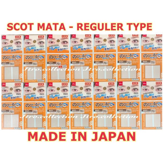 Scot mata reguler type - scot mata eyelid tape - skot mata daiso japan