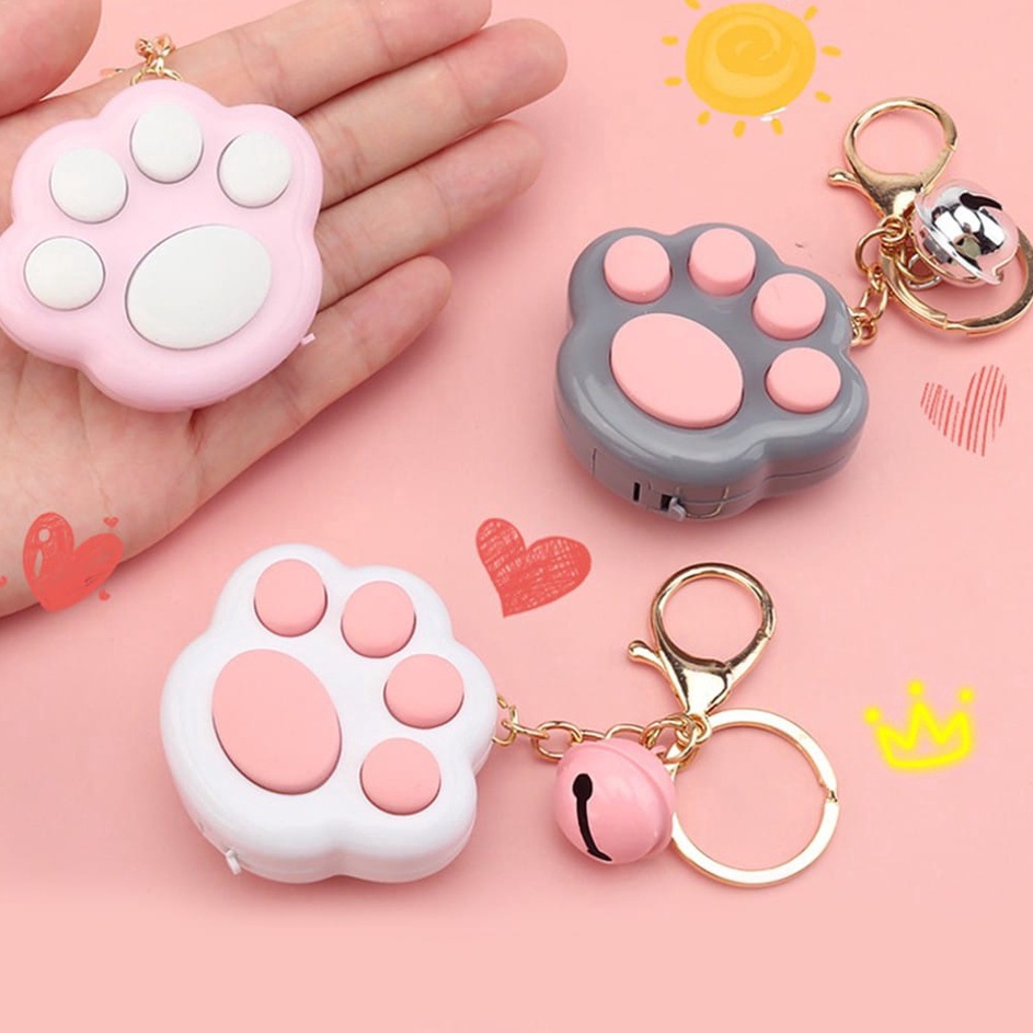 Promo baruHh6H1 Fidget Toy Lovely Portable Funny Cat Paw Push Fidget Game Keychain Mainan Musik Mini