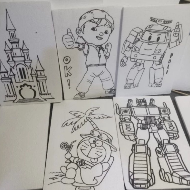 

EKF styrofoam mewarnai karakter anak 5 lembar ukuran 20x30cm 37