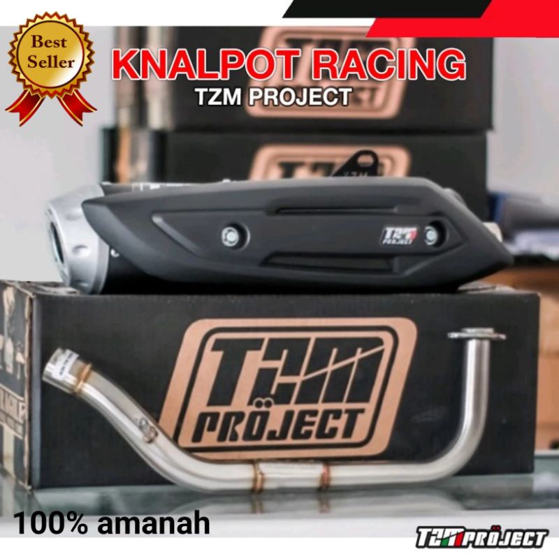 Knalpot 100% ORI  tzm project racing Genio / knalpot tzm racing Beat new deluxe / knalpot