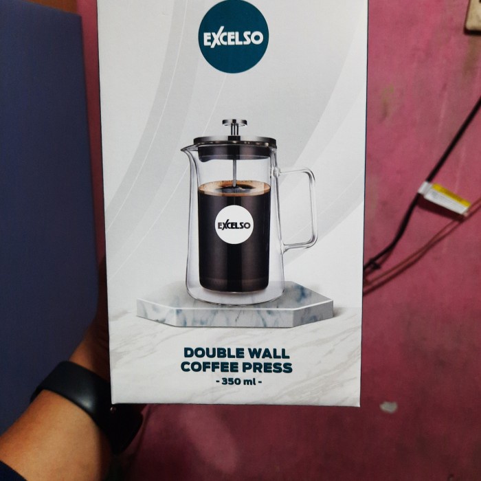 Excelso Doble Wall Coffee Press 350ml/ Pres kopi
