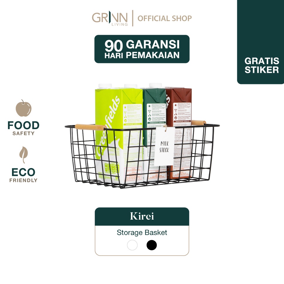 RECOMENDED GRINN LIVING Kirei Storage Box / Keranjang / Basket Organizer / Penyimpanan Serbaguna unt