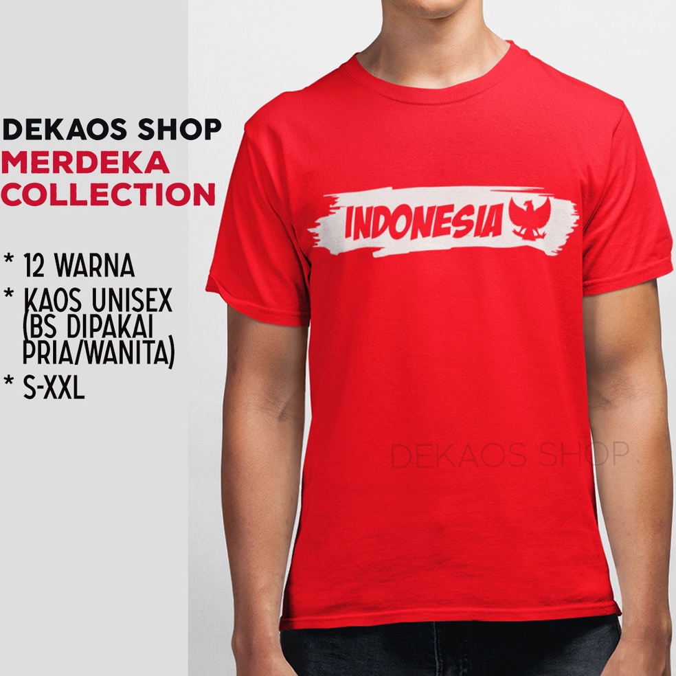 LANGSUNG KIRIM KAOS 17 AGUSTUS 2023 DEWASA / KAOS MERAH PUTIH DEWASA / BAJU MERAH PUTIH / KAOS KEMER