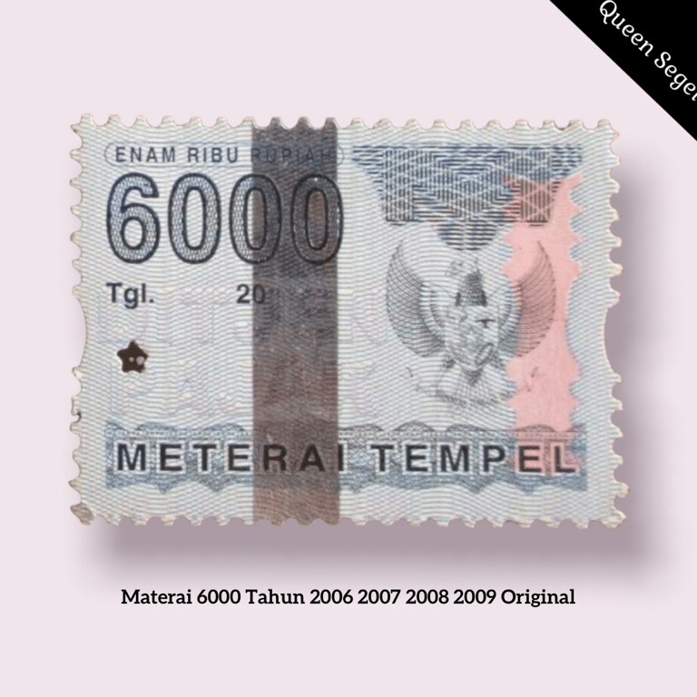 

49 Materai 6000 Tahun 2006 2007 2008 2009 Asli Original Pos 7186
