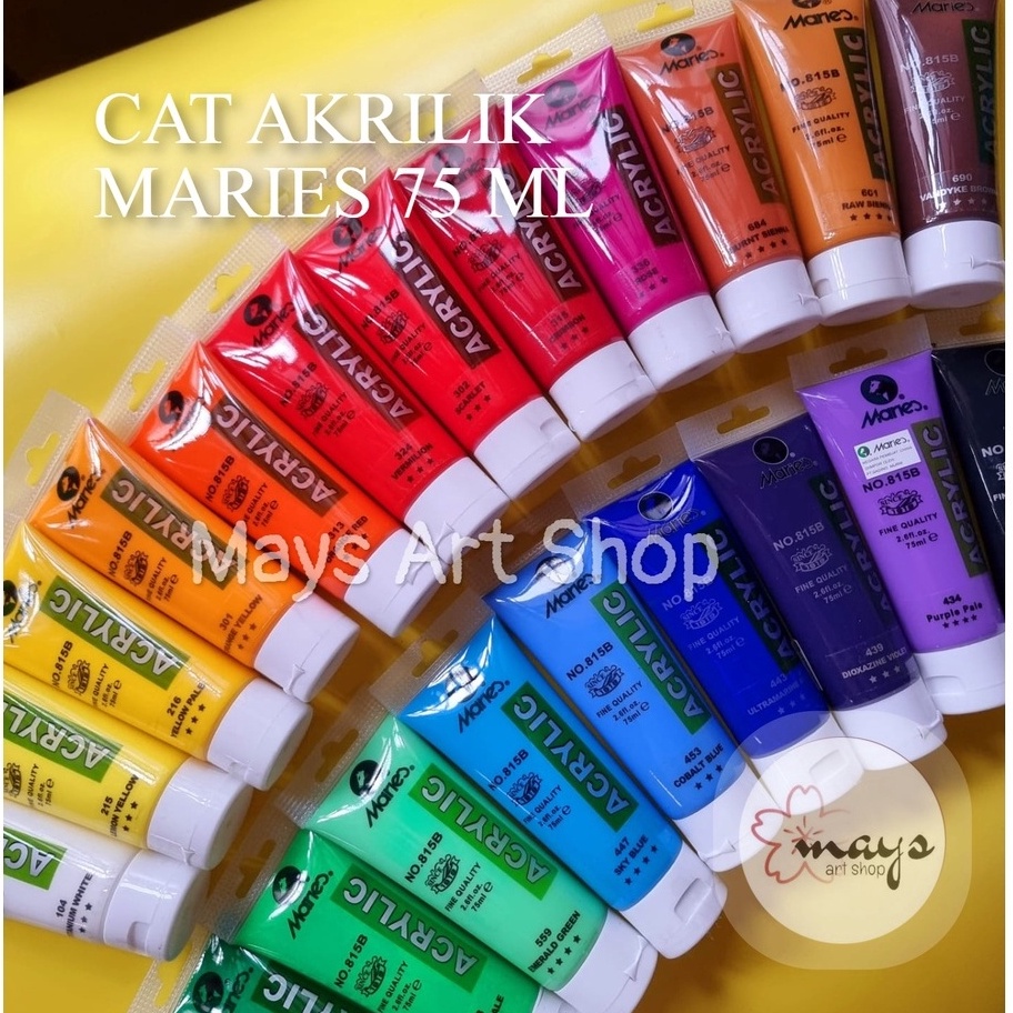 

[7M899] Cat Akrilik Maries 75 ml - Marie's Acrylic Paint 75ml - Cat Lukis Satuan ➲Produk