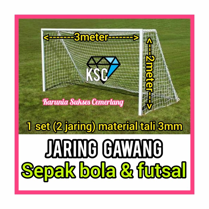 Bestseller Jaring Gawang Sepak Bola Dan Futsal / Jaring Bola Futsal