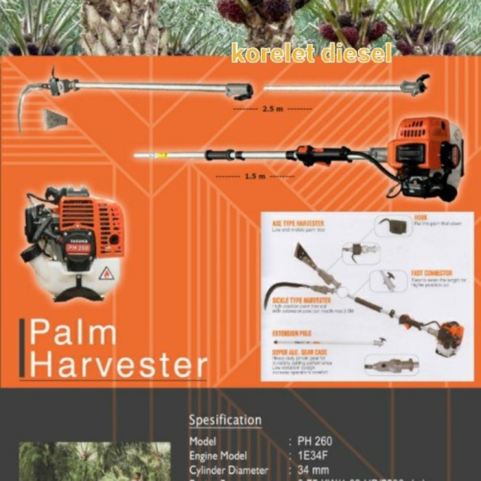 Mesin Dodos Cantas Sawit Yasuka Ph-260 Palm Harvester Murah