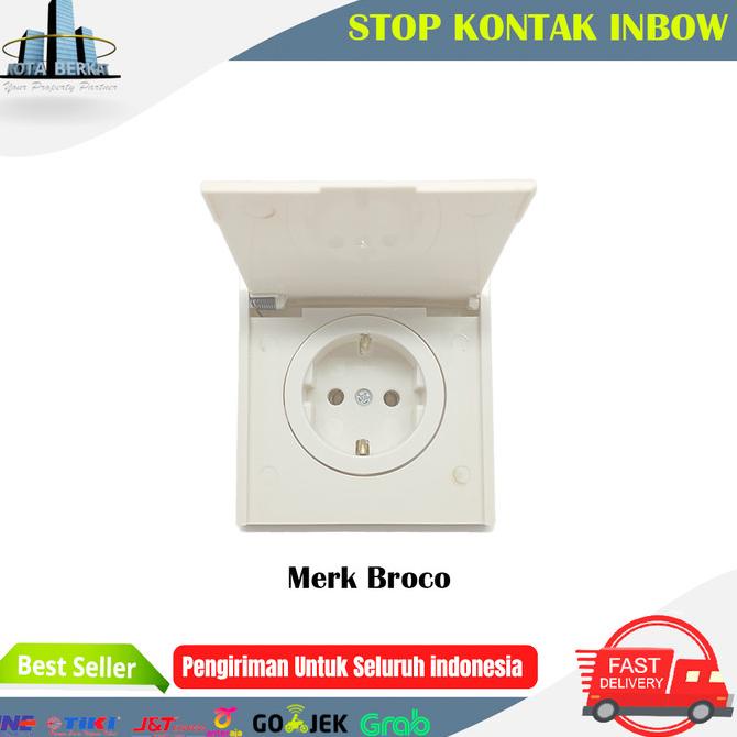 :0:0:0] STOP KONTAK TUTUP TUNGGAL  BROCO / STOP KONTAK INBOW BROCO