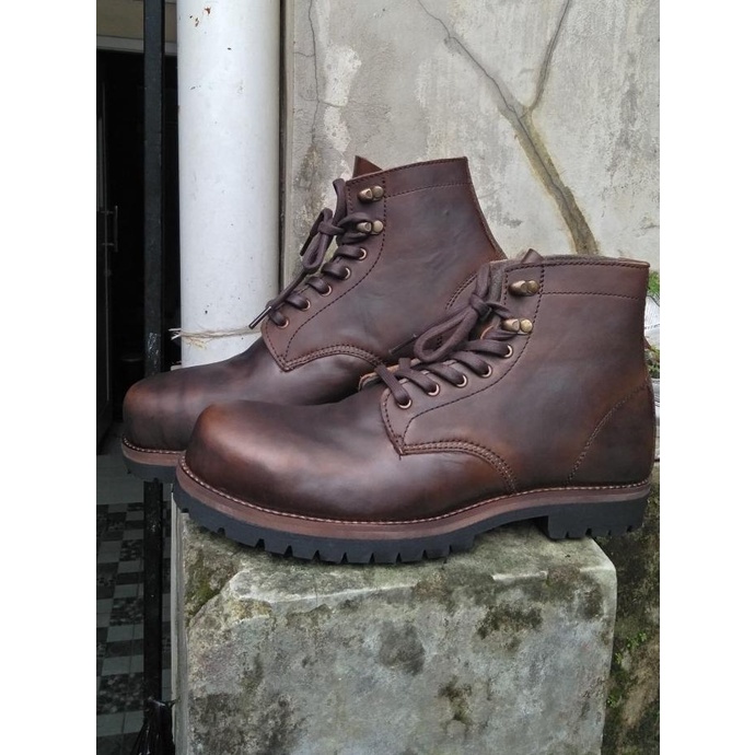 Sepatu Boots safety kulit- Sepatu Safety boots xrider