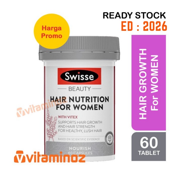 SWISSE HAIR NUTRITION FOR WOMEN MEN - 60 KAPSUL