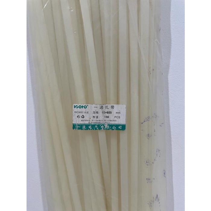 

Bestseller Kabel Ties 60 Cm / Kabel Tis 10X600Mm Isi 100 Pcs