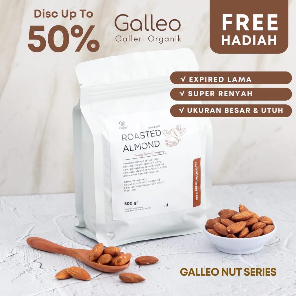 

Kacang Almond Panggang 500 Gr / Roasted Almond Galleo