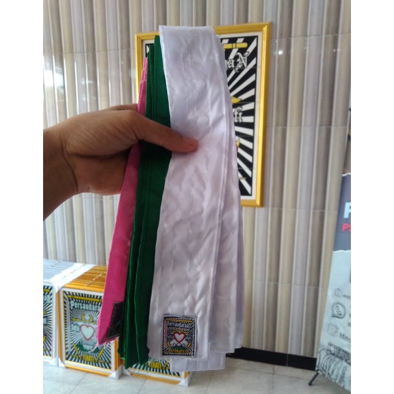 Discount5m0La (WAJIB KIRIM KTA/BUKTI WARGA)Sabuk Siswa PSHT Premium(Besar&Tidak kaku) polos, jambon,