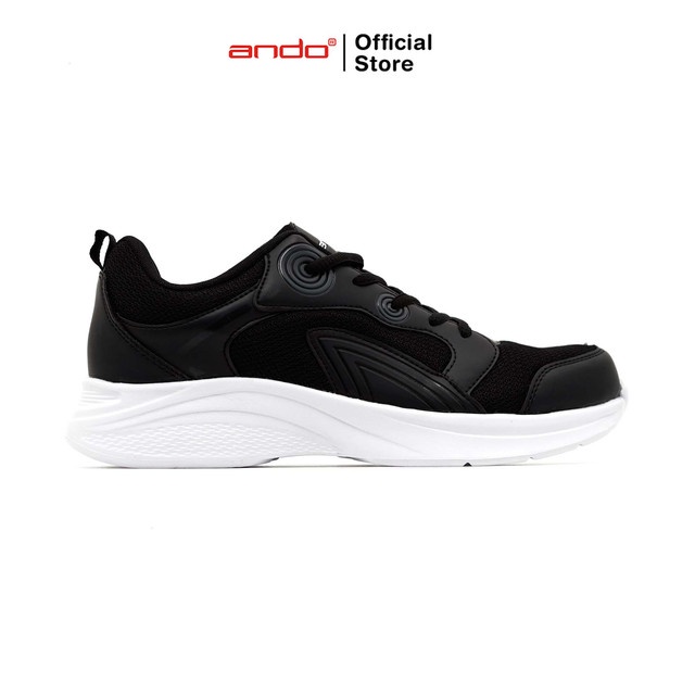 Ando Official Sepatu Sneakers Sarapova Pria Dewasa - Hitam/Putih