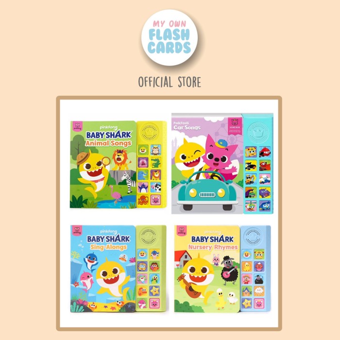 Pinkfong Baby Shark Songs Sound Book Sing Along Nursery Rhymes Animal