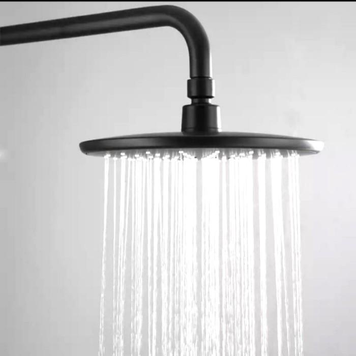 HEAD SHOWER/KEPALA SHOWER TANAM/WALL SHOWER BULAT HITAM