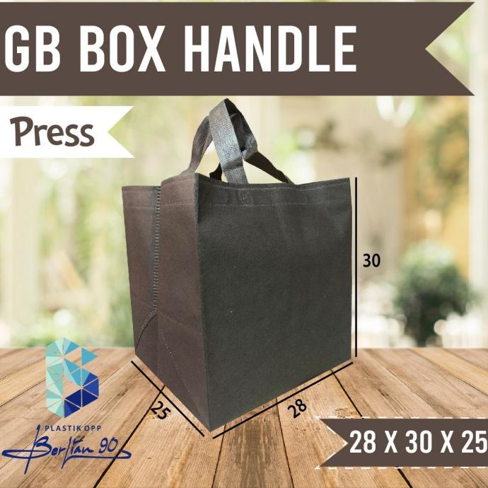 

best seller] Goodie Bag Box 28 x 30 x 25 / Tas Spundbond Alas Kotak / Tas kain