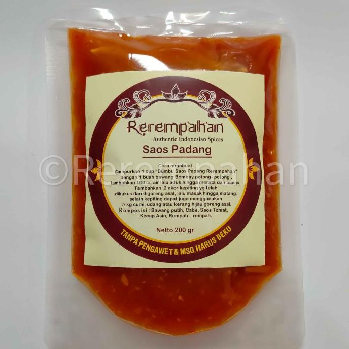 #####] Rerempahan SAOS PADANG Bumbu Jadi Instan Siap Pakai