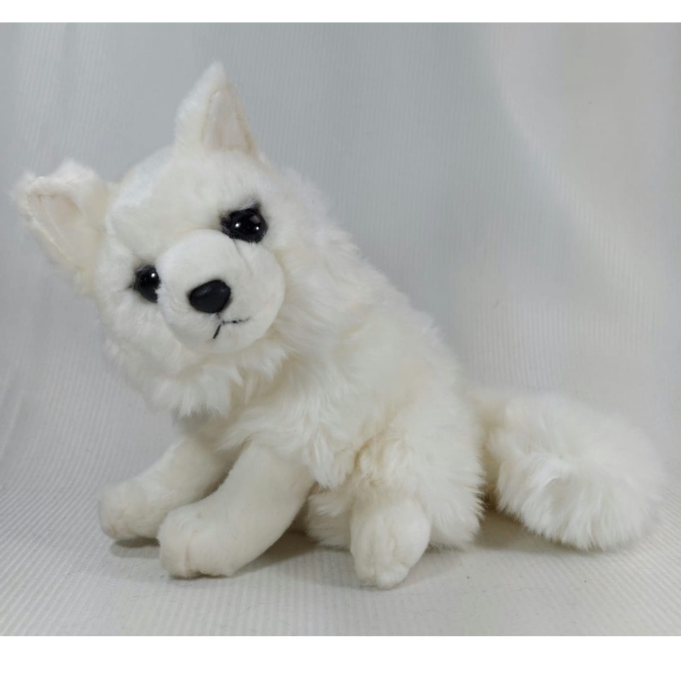 Boneka Binatang Anjing Husky Serigala Wolf /Rubah Arktik/ Fox Cute Soft Unik - Ukuran M (Tinggi