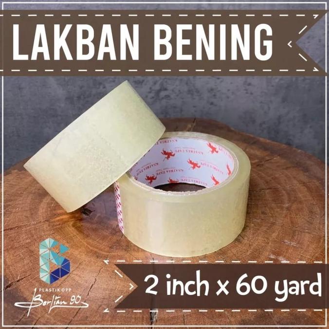 

] Lakban OPP Tape 2 Inch Lakban Bening Tape 60 Yard Lakban Bening 2 inch