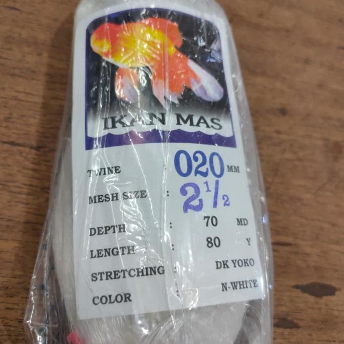 @=@=@=@=] Jaring pukat tasi 2 1/2" x 020 / 70*80 / ikan mas