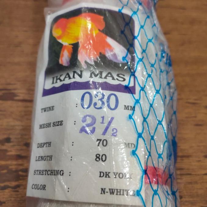 "'''] Jaring pukat tasi 2 1/2" x 030 / 70*80 / ikan mas