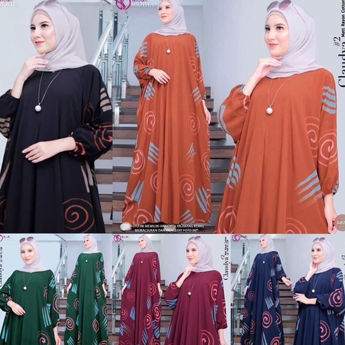 Kaftan Modern Terbaru Gamis Kaftan Jumbo Dress Muslim Wanita