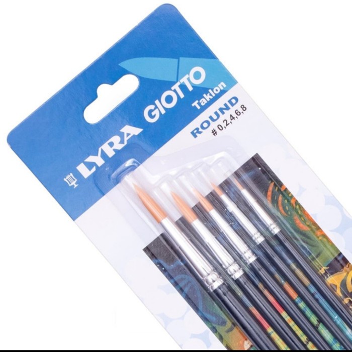 

Terlaris Kuas Lukis Lyra Giotto Brush Set Round 1 Set (0,2,4,6,8)