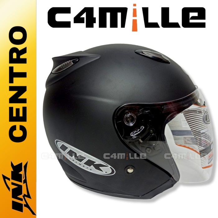 Helm Ink Centro Original Black Dop / Hitam Dof
