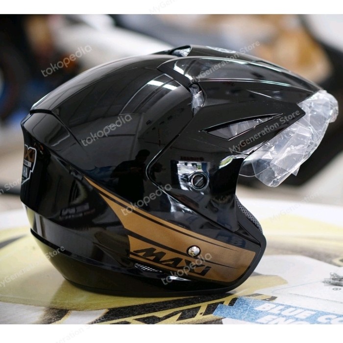 Helm Yamaha Maxi 2021 Black Gold