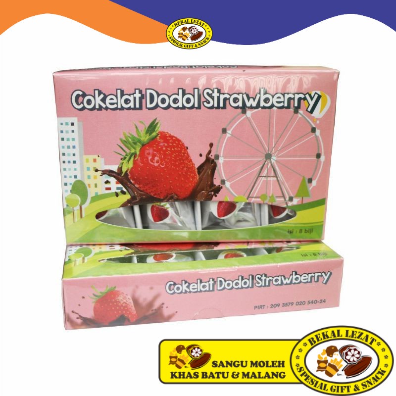 

' cokelat dodol strawberry oleh oleh malang batu snack camilan kekinian enak